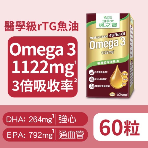 Medical rTG Fish Oil Omega 3 (60 CAPS)